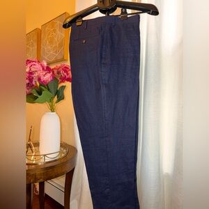 Ralph Lauren Dark Blue Dress Pants 100% linen